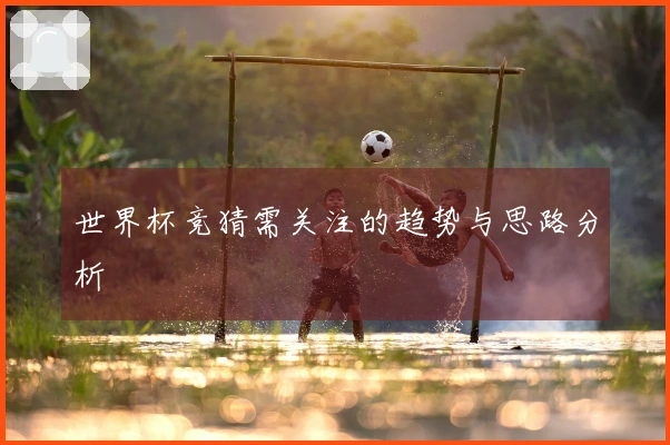 世界杯竞猜需关注的趋势与思路分析
